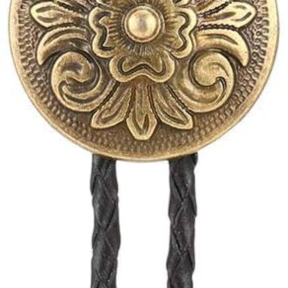 Bolo tie for Men Western Cowboy Native American Leather Necktie Accessories Bolo - Picture 1 of 6